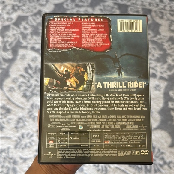 Jurassic Park III Collector's Edition DVD - Picture 3 of 3